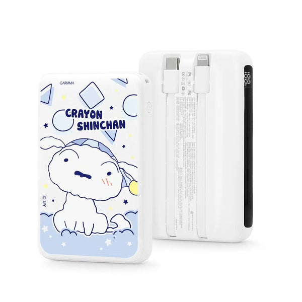 【門市發售】Garmma 永橙 蝦筆小新  10000mAh  數顯帶線外置充電器(只限香港發售,不設平郵)