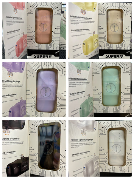【門市發售】SuperV 直插式多功能5000mAh 外置充電器(Lightning 頭)(Power 31)(只限香港發售,不設平郵)
