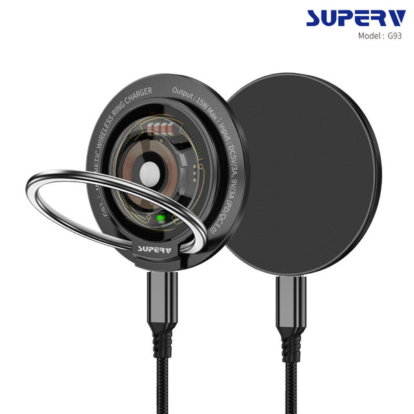 【門市發售】SuperV 15W PD3.0磁吸充電支架(G93)