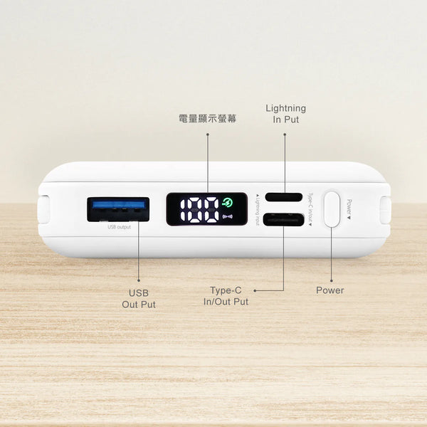 【門市發售】Garmma 永橙✖️Sanrio Kuromi 10000mAh  數顯帶線磁吸外置充電器(只限香港發售,不設平郵)