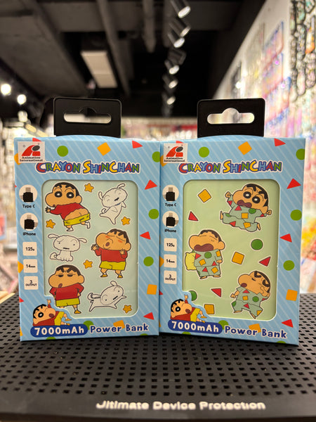 【門市發售】 蠟筆小新 7000mAh 自帶線 外置充電器(只限香港發售,不設平郵)