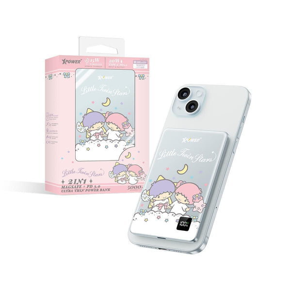 【門市發售】Xpower Little Twin Stars 5000mAh 3合1磁吸+PD3.0 移動電源 (M5K)(只限香港發售,不設平郵)