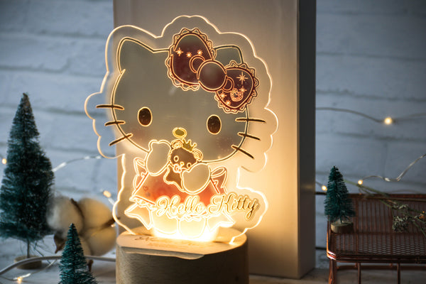 Hello Kitty Acrylic LED Lamp (KT82L)